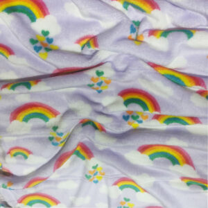 Mongolian Fleece PTD - Rainbow Purple