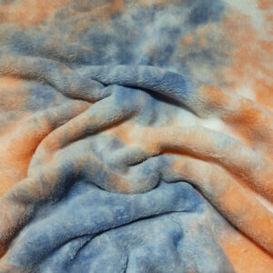Mongolian Fleece PTD - Splash Blue Orange