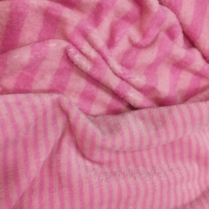 Mongolian Fleece DS - Line Thick | Line Thin Pink