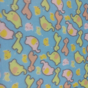Polar Fleece PTD - Animals Light Blue