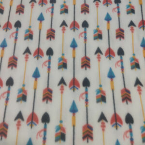 Polar Fleece PTD - Arrows White