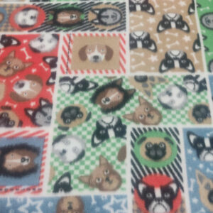 Polar Fleece PTD - Block Dogs