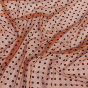 Tulle Flocking Speckless - Orange