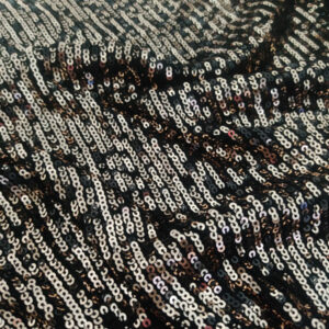 BD 2Tone Sequence Spandex Sierra - Gold and Black