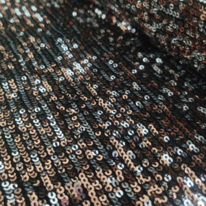 BD 2Tone Sequence Spandex Sierra - Gold and Silver - Image 2