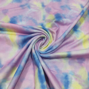 Tie Dye Paper Brush - Blue Pink Yellow
