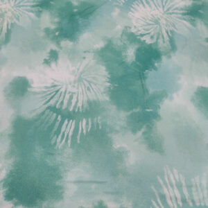 Tie Dye Paper Brush - Green White - Image 2