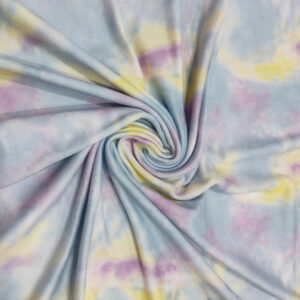 Tie Dye Paper Brush - Light Blue Purple Yellow