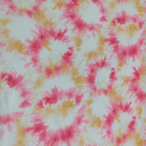 Tie Dye Paper Brush - Pink Yellow - Image 2