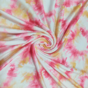Tie Dye Paper Brush - Pink Yellow