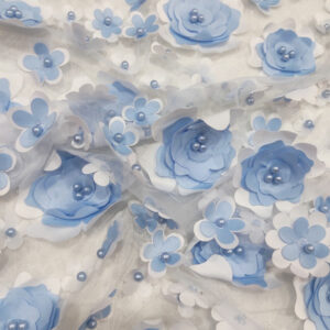 BD Flower Tulle - Baby Blue