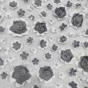 BD Flower Tulle - Grey - Image 2
