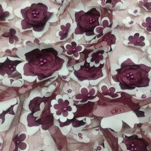 BD Flower Tulle - Maroon