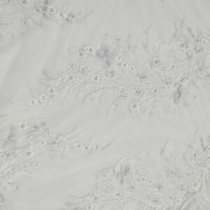 BD 3D Flower Pearls & Beaded Embroidery Lace - Image 2