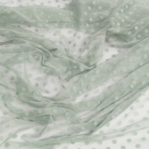 Tulle Flock Dots - Mint