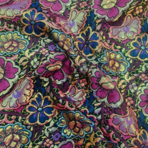 Brocade Japanese - Blue, Pink and Green