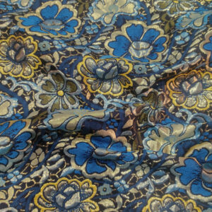 Brocade Japanese - Gold and Blue