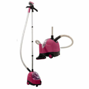 SINGER Steamworks garment steamer with hanger and steam hose for fast wrinkle removal