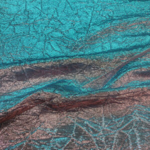 Brocade Limelight Crushed - Gold and Blue