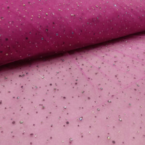 BD Tulle Fancy Stones - Cerise Pink