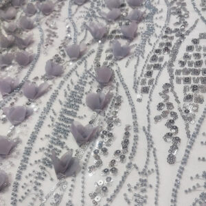 BD 3D Flower Mic8161 - Grey