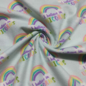 Flannel Cotton PTD - Believe in Unicorns