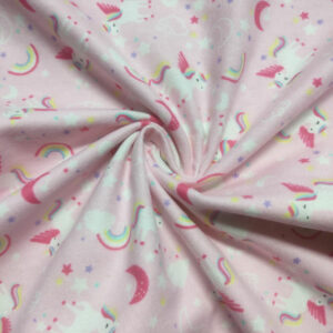 Flannel Cotton PTD - Rainbows Unicorns