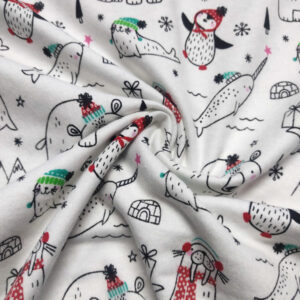Flannel Cotton PTD - Winter Animals