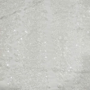 BD Clear Seq+Beaded EMB Leaves - Bridal Lace - Image 2