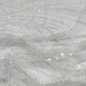 BD EMB Leaves Seq+Beaded Diamond Lace